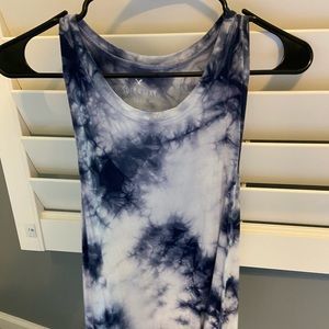 American Eagle: Blue and white tank